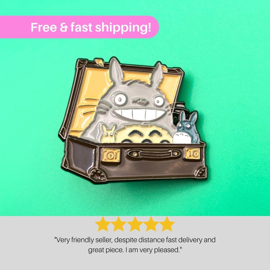 Totoro Enamel Pin from My Neighbor Totoro - Anime  Pop Culture Accessory