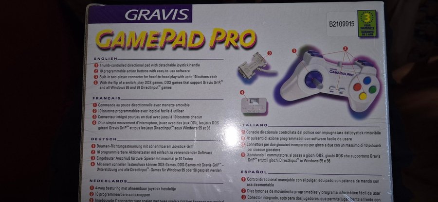 GAME PAD PRO GRAVIS Windows 95  98