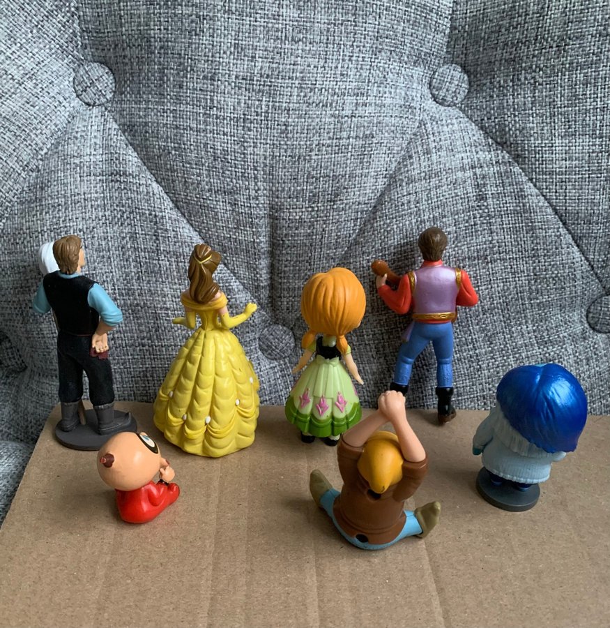 Disney figurer papo bullyland McDonalds Jack Belle frost insidan ut dvärgarna