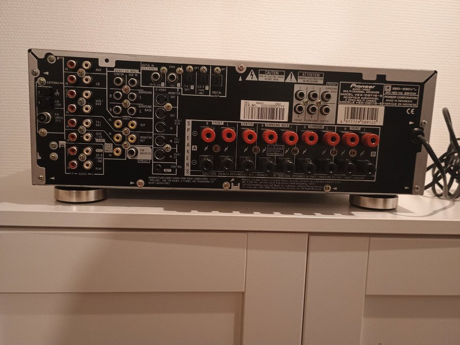 Pioneer VSX-D811S 7.1-kanals hemmabioförstärkare