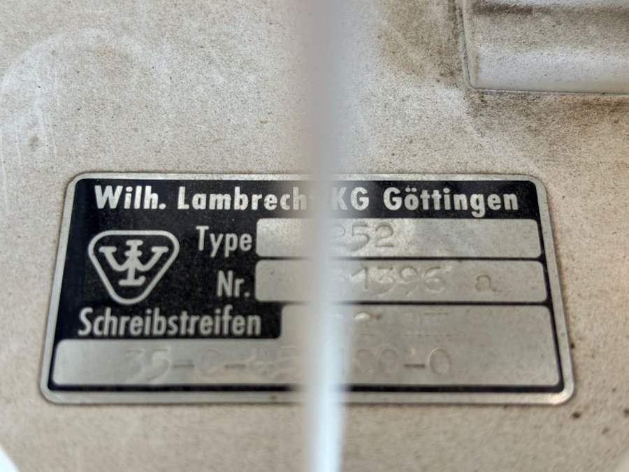 Wilh Lambrecht KG Göttingen Hygrograf Typ 352