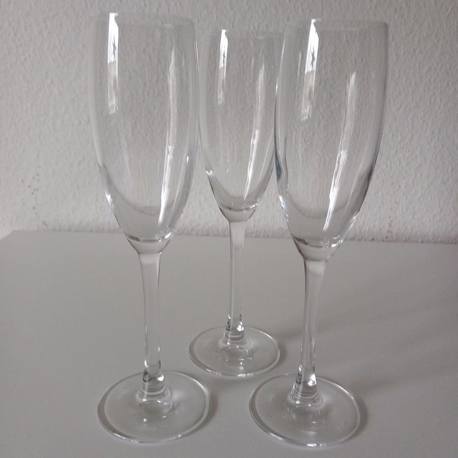 FD, Cristal Champagneglas-3 st