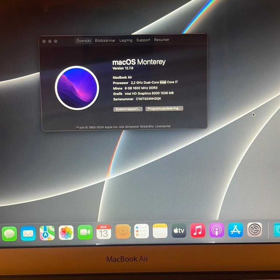 MacBook Air 256 GB i7