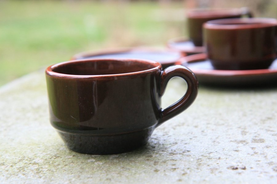 Kaffeservis med sockerskål och gräddkanna, Töreboda