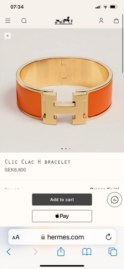 Hermes Clic clac H bracelet