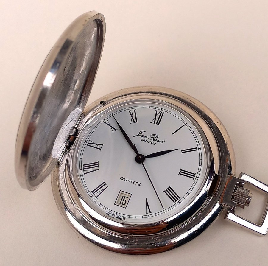 Jean Perret Geneve Pocket Watch Quartz