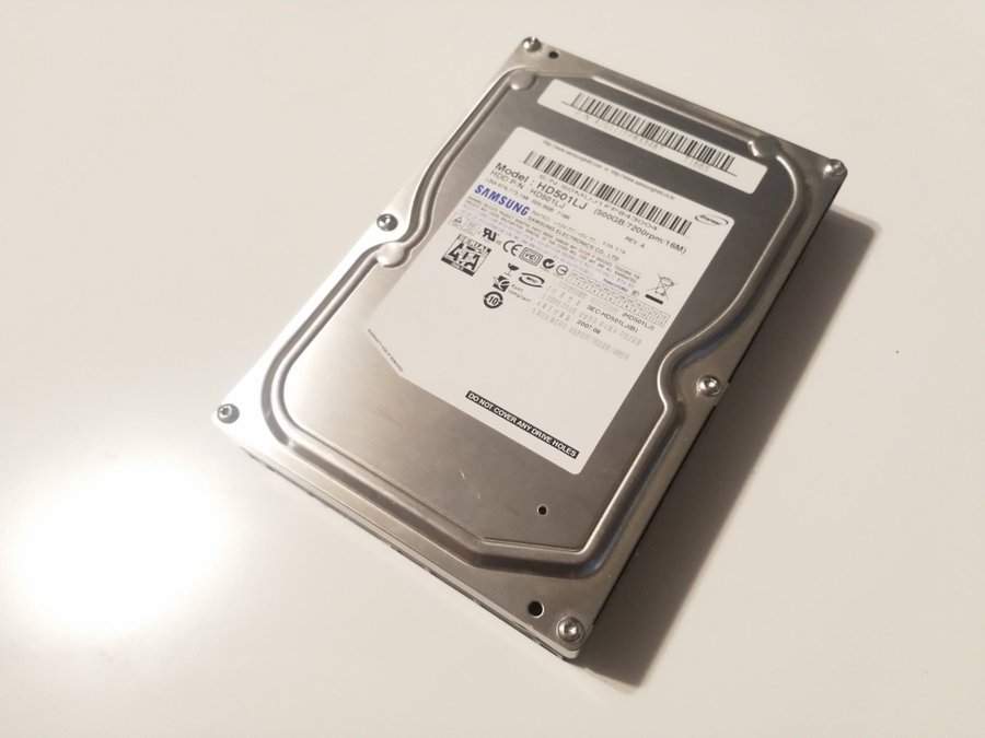 500GB Samsung 3.5" HDD | Test OK!