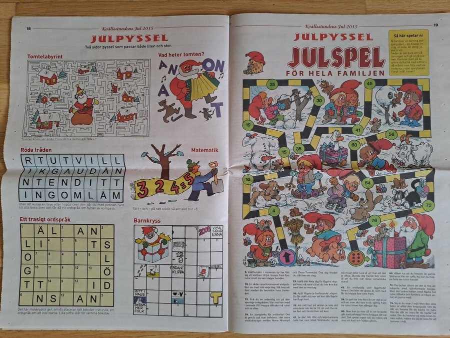 4 st jultidningar - julpyssel korsord berättelser