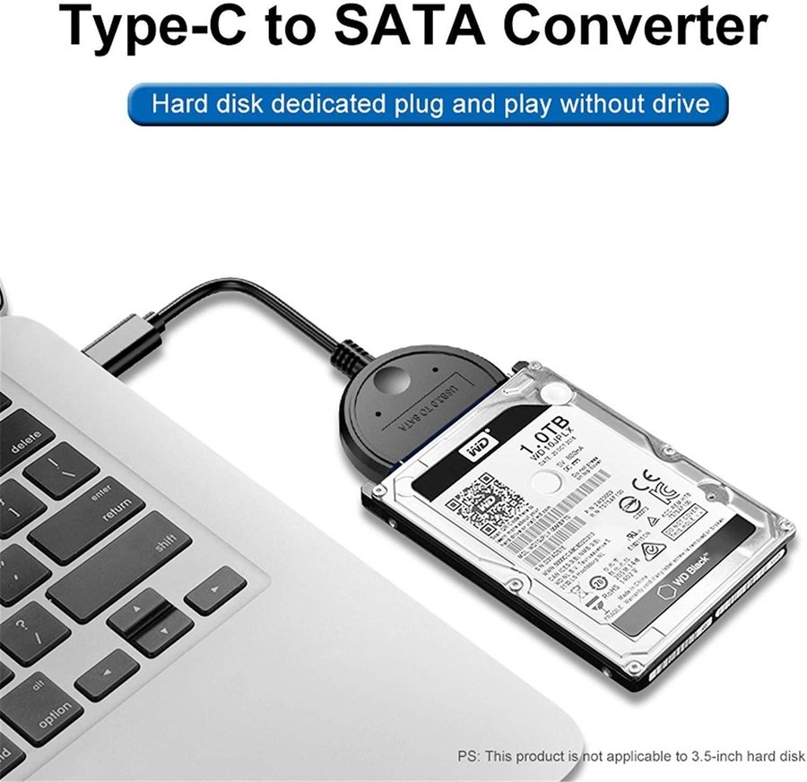 Type-C USB C Till Sata Extern Hårddisk Hållare- Snabb Frakt