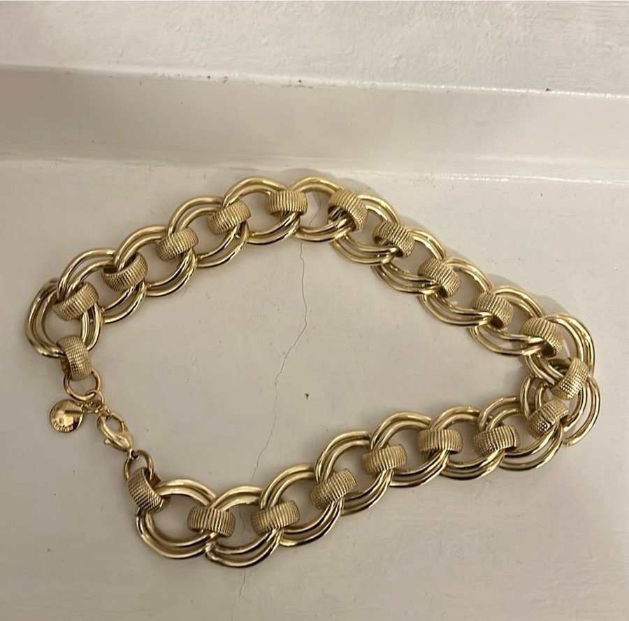 Guld färgade snö SNÖ of Sweden Halsband