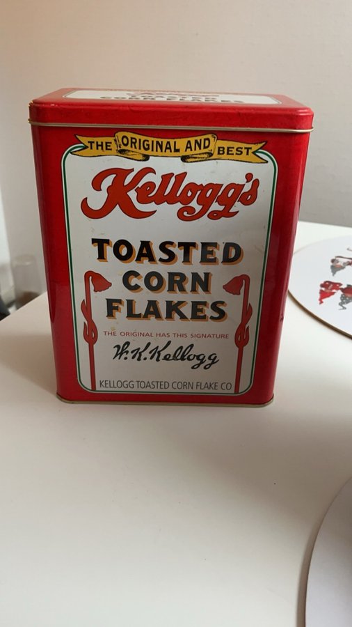 Plåtburk cornflakes