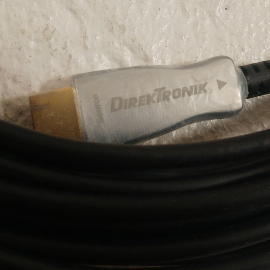 Aktiv fiberoptisk HDMI-kabel 10 m, Direktronik, begagnad