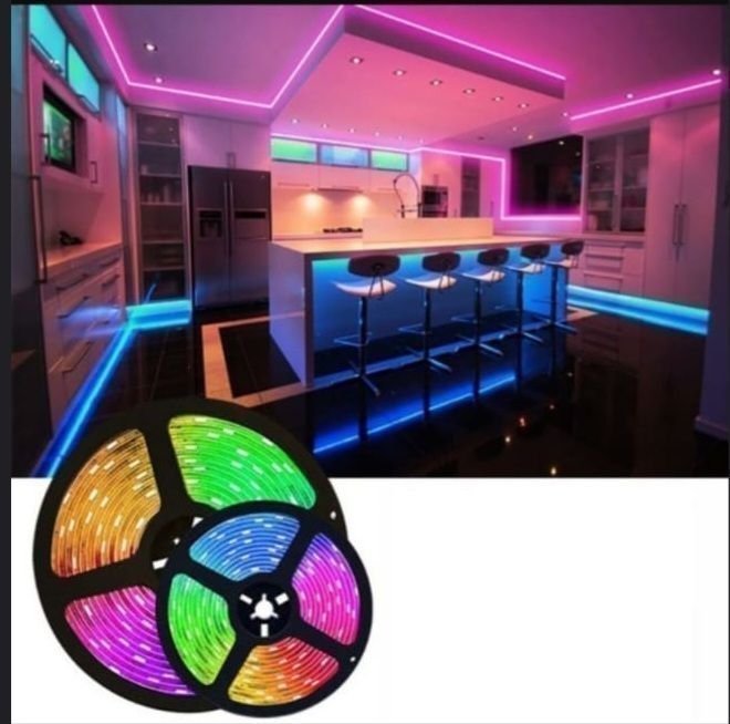 RGB EL Porten Strip Ljus 5M