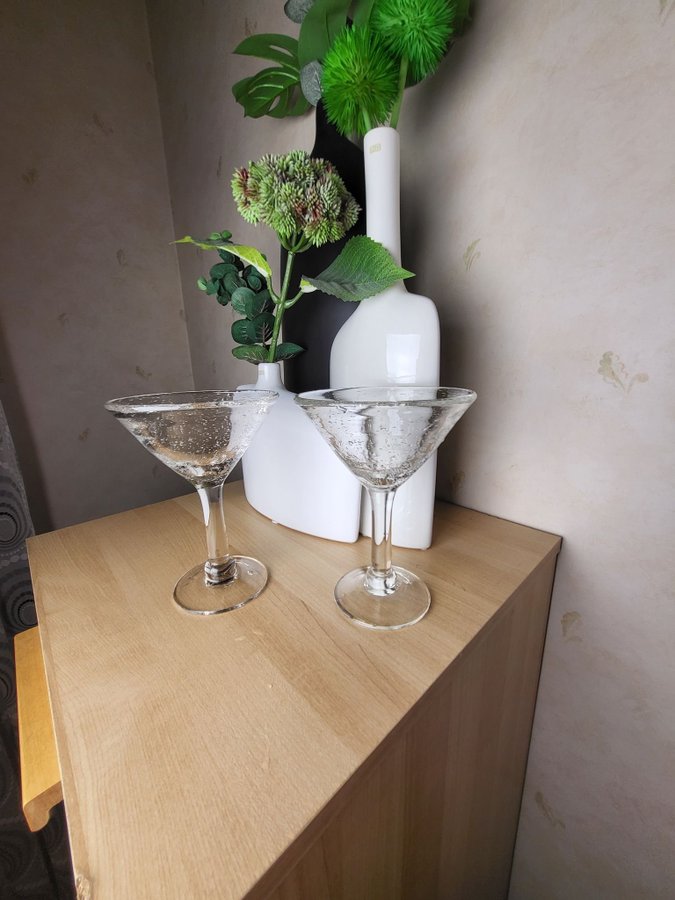 cocktailglas/martiniglas från Indiska 2st