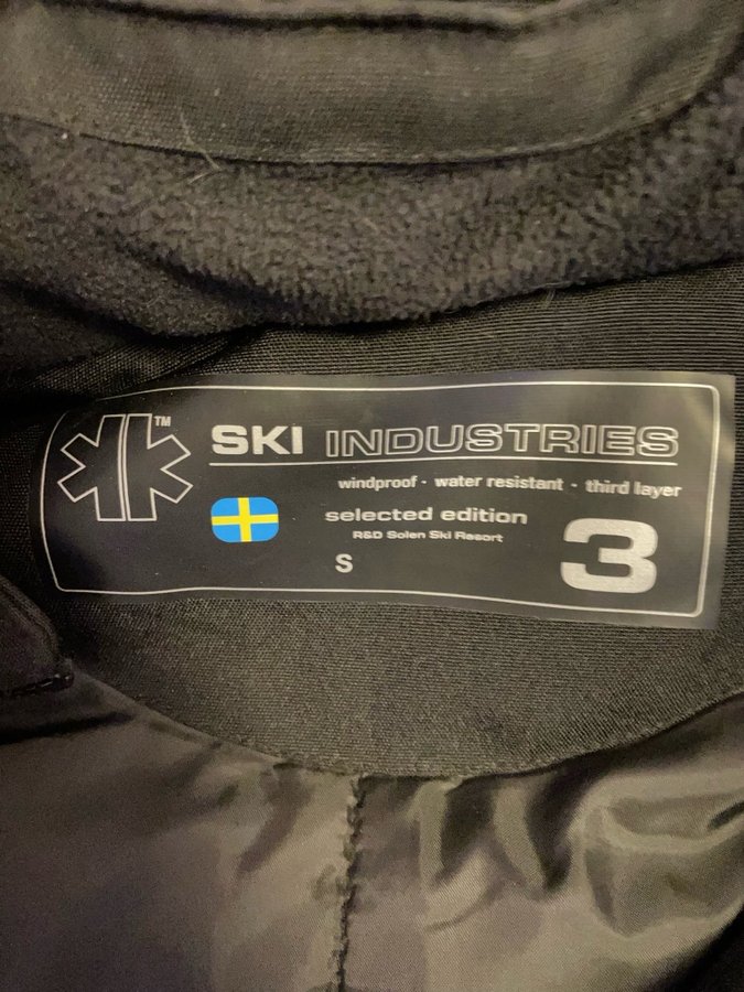 Ski Industries svarta skidkläder, storlek S