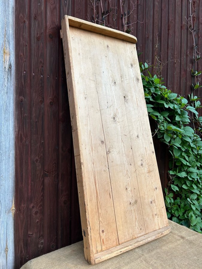 Antikt Bakbord Bordsskiva Trä Skiva Bord 132cm Allmoge Lantlig Inredning Vintage