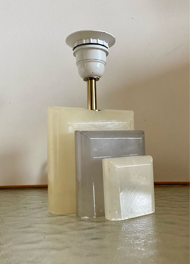 Vintage Bordslampa - Marmor/Alabaster - 80-tal - 90-tal