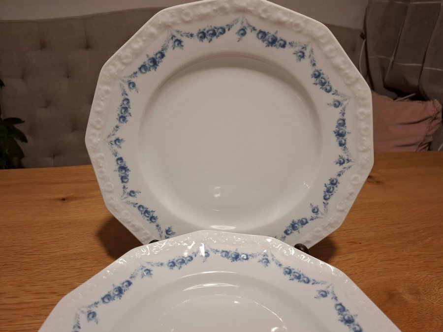 Rosenthal Classic Blå Girlang Mattallrikar, 6 st