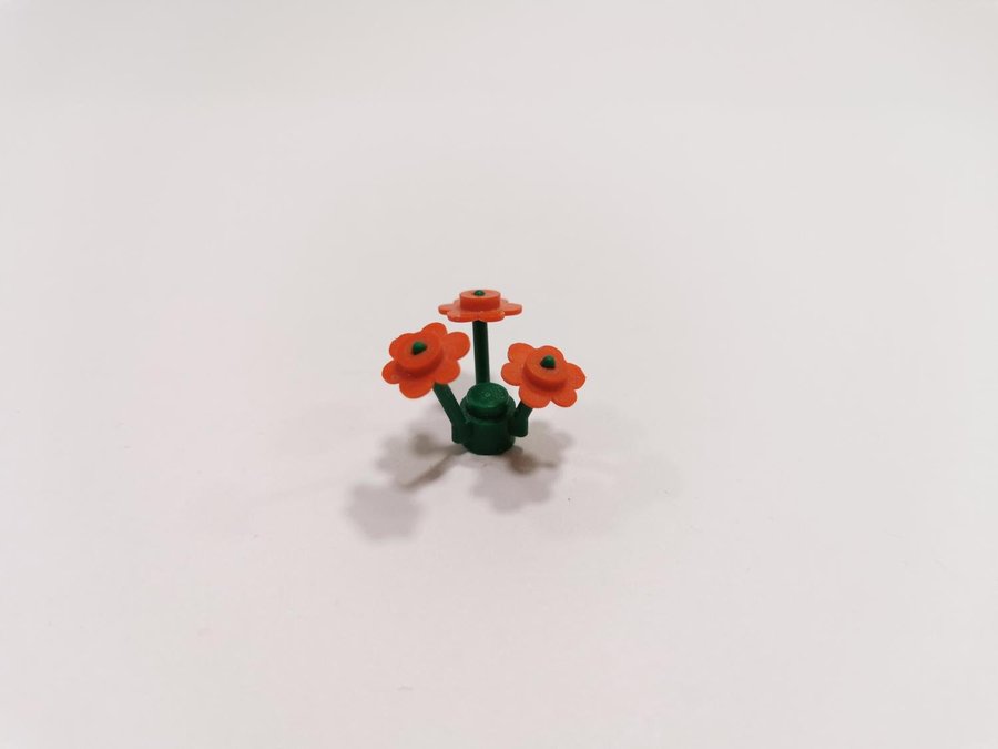 Lego - växt - blomma - röd