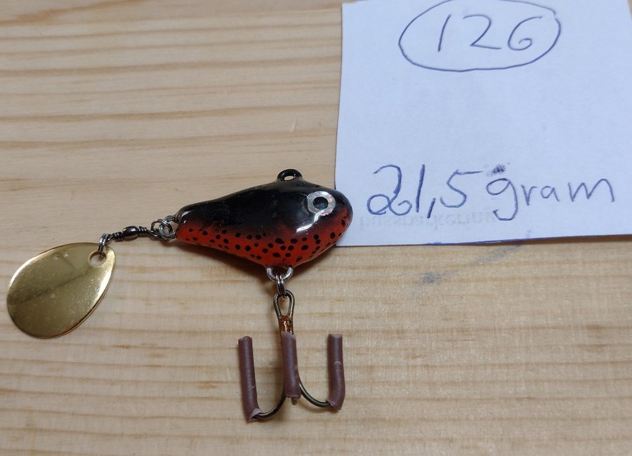 Tail Spinner 21,5 gram (handgjord) nummer 126