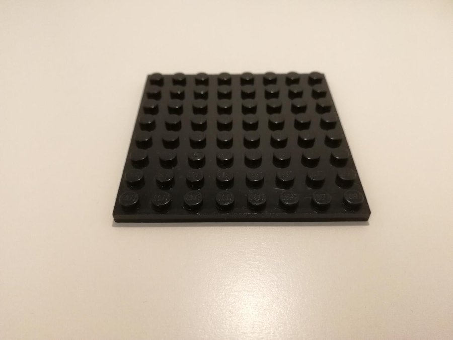 Lego - platta - plate - 8x8 - part 41539 - svart