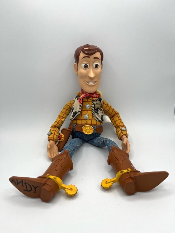 Retro WOODY från TOY STORY disney pixar Interaktiv docka som talar engelska 1995