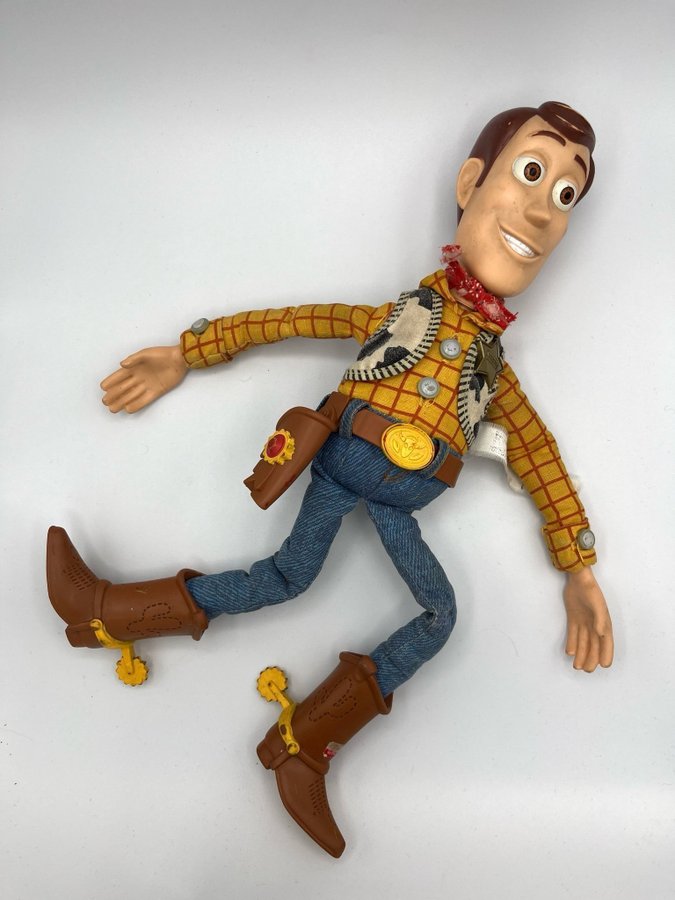 Retro WOODY från TOY STORY disney pixar Interaktiv docka som talar engelska 1995