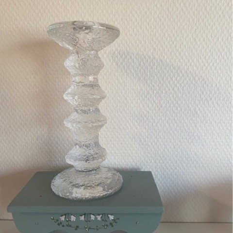 Iittala Festivo ljusstake H 18 cm Timo Sarpaneva 1960-70-tal signerad 4 ringar