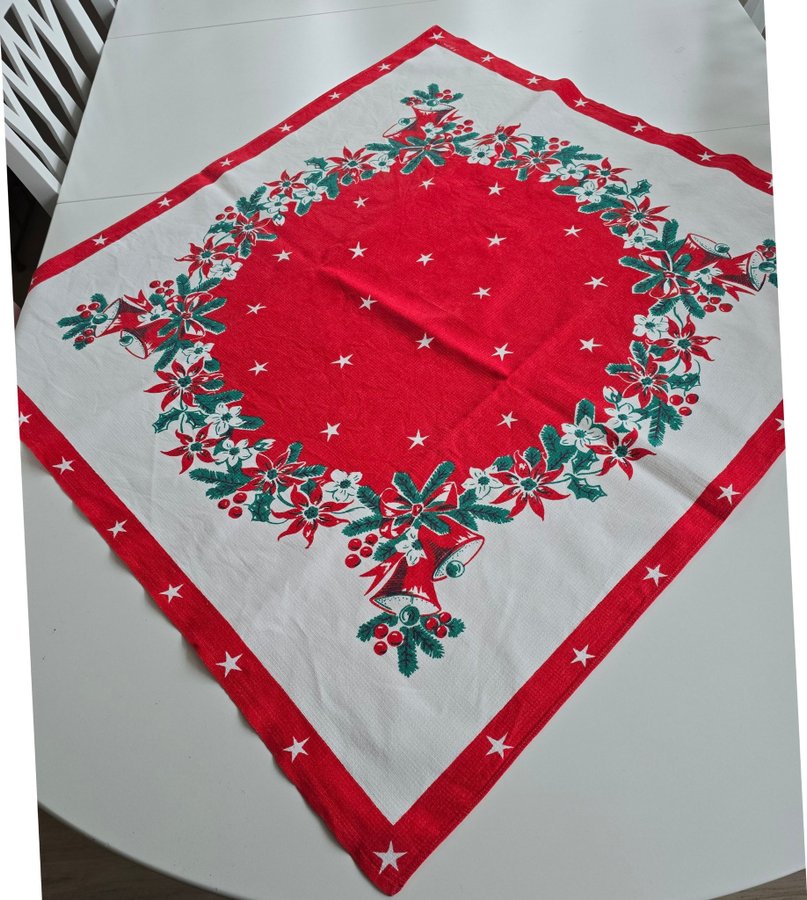 Tryckt julduk retro 75×81 cm