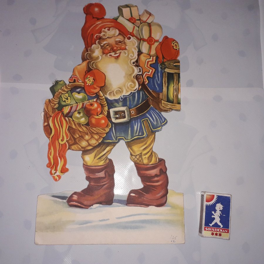 TOMTERAD / Tomte i papp / Retro, STOR TOMTE