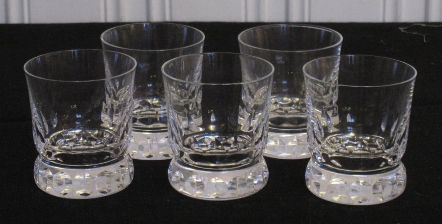 5 whiskey glas Prince, höjd 6,7 cm, Wärff Kosta