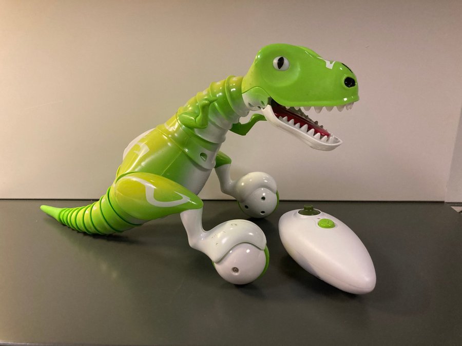 Radiostyrd Dinosaurie - Zoomer Dino. Robot med fjärrkontroll, ljud  ljus