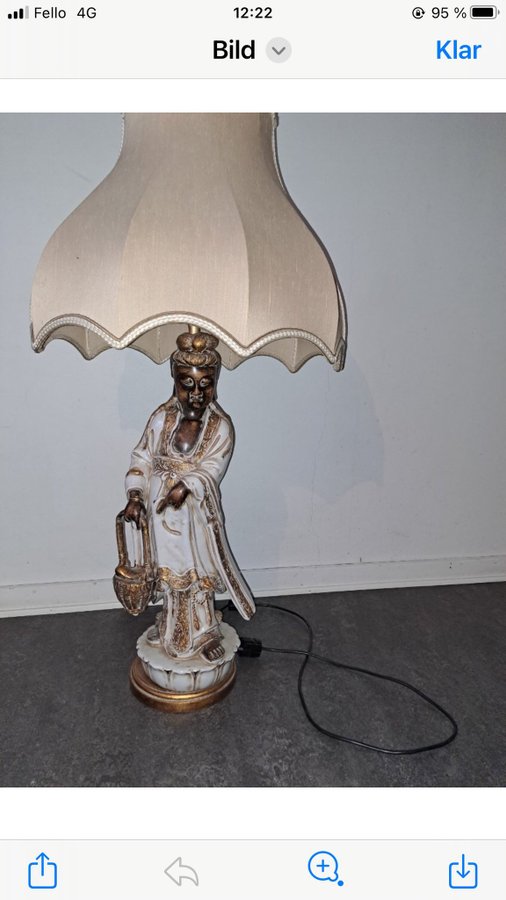 Lampskärm med figur