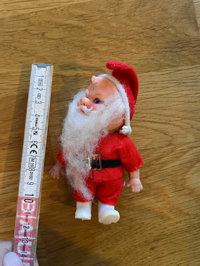 Äldre söt liten Tomte Jultomte Figur 10 cm figurin