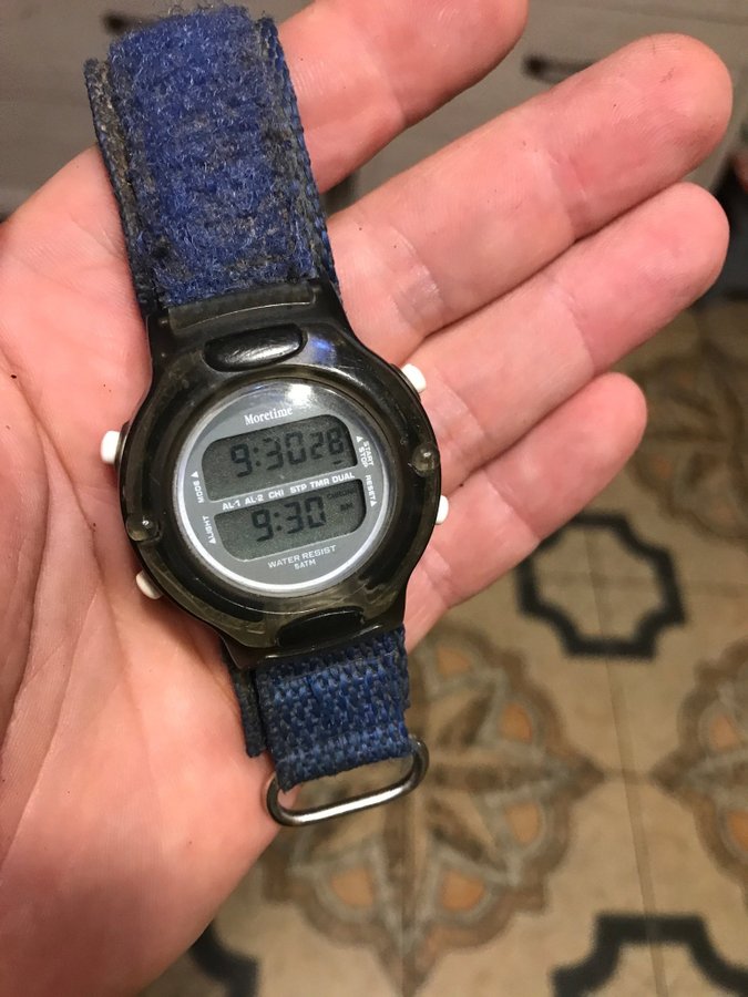 vintage Moretime digital watch