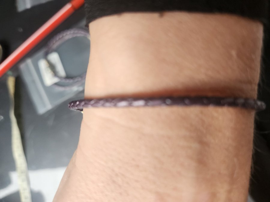 Pandora armbånd I læder 19cm