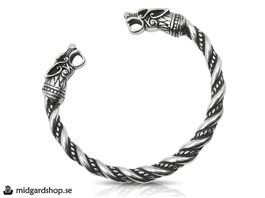 Viking Armband . Varg Armband. Odins vargar. Rostfritt Stål