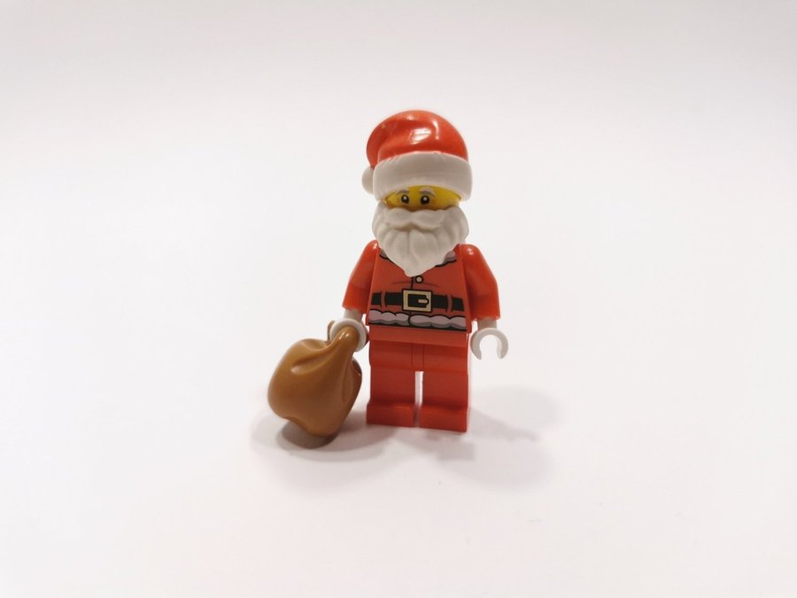 Lego - minifigur - santa - tomte - röd