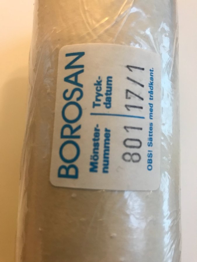 1 ny rulle Boråstapeter Borosan mönsternummer 801