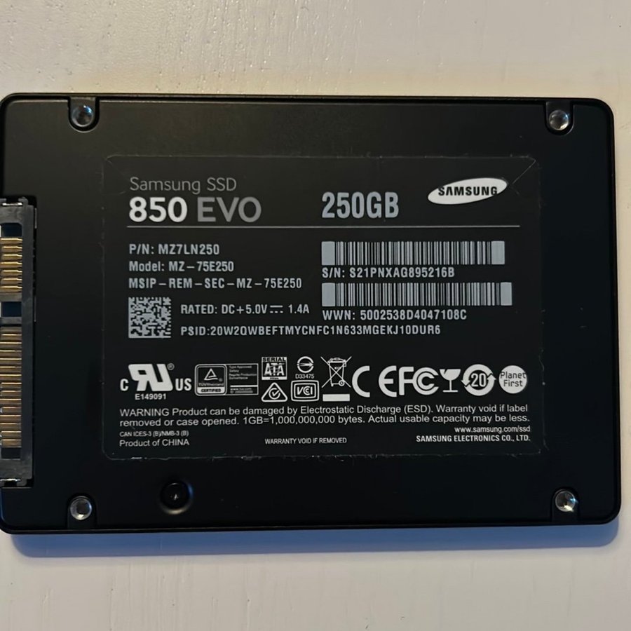 Samsung 850 EVO 250GB SSD