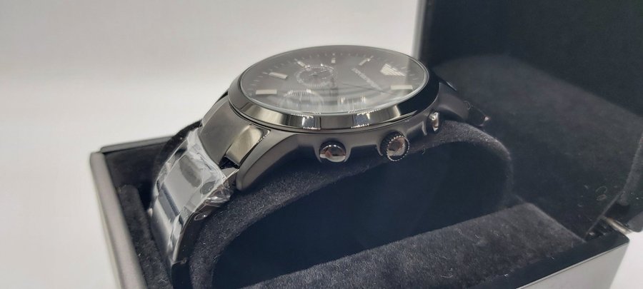 Emporio Armani Renato AR2453 Herenhorloge Zwart nieuw