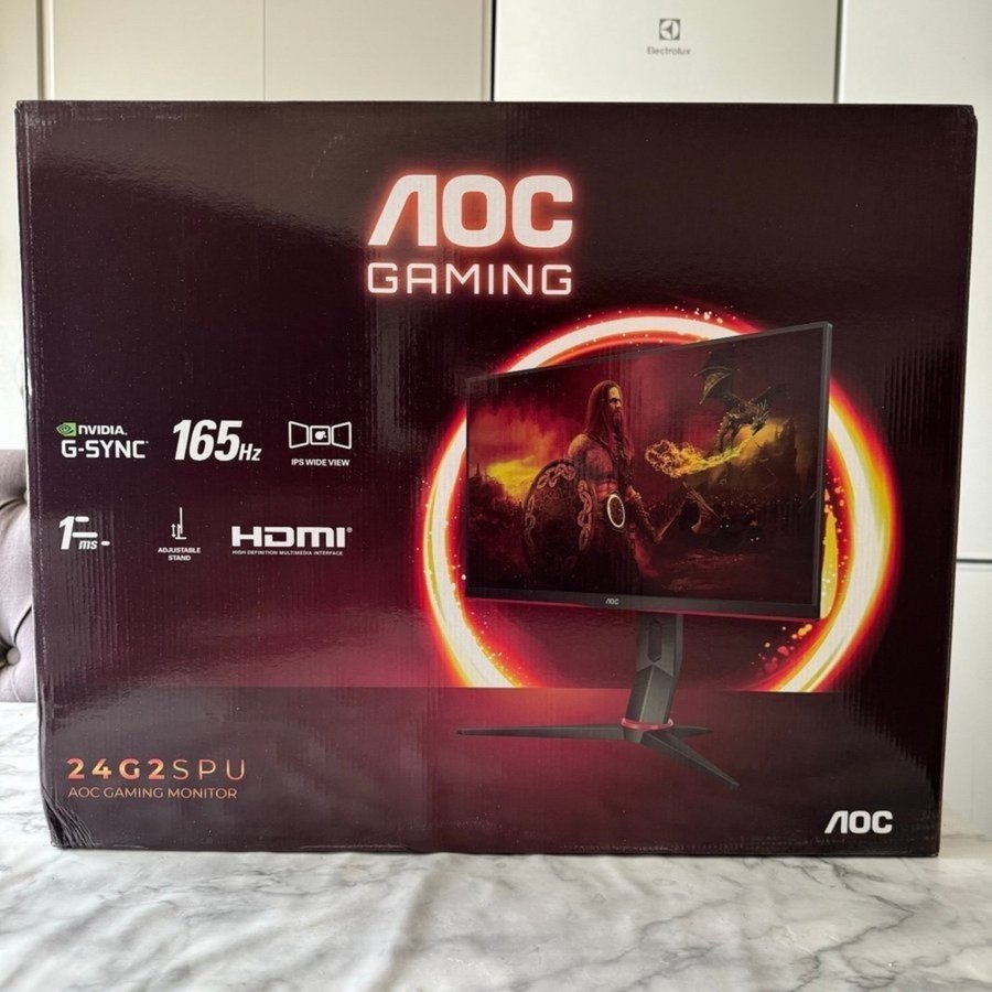 AOC 24G2SPU • 165Hz • IPS • 1ms • G-Sync • 24" • 1080p • Gamingskärm