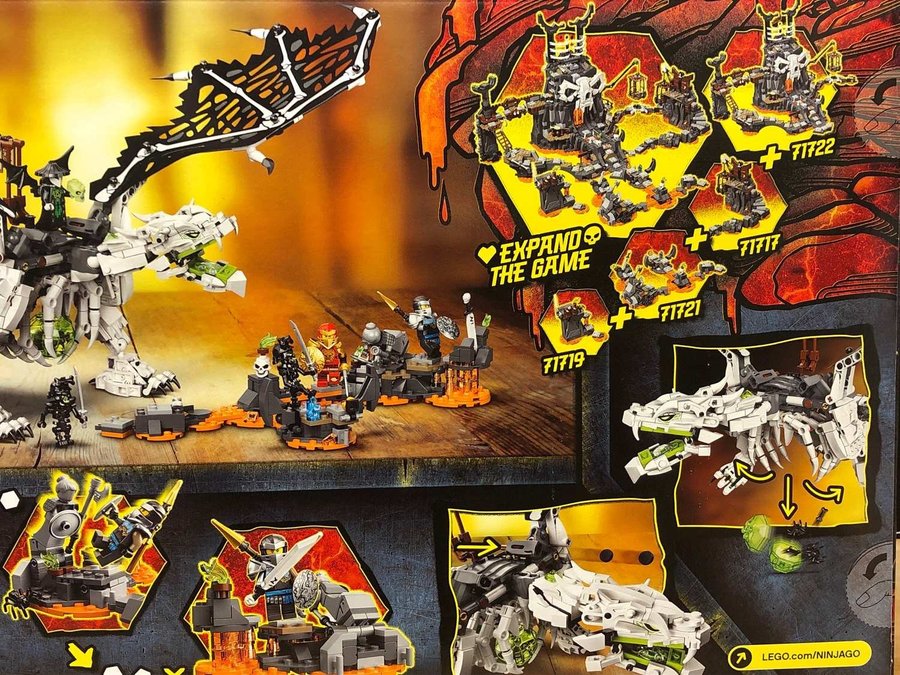 LEGO Ninjago 71721 "Döskallemagikerns drake" - från 2020 oöppnad /förseglad!!