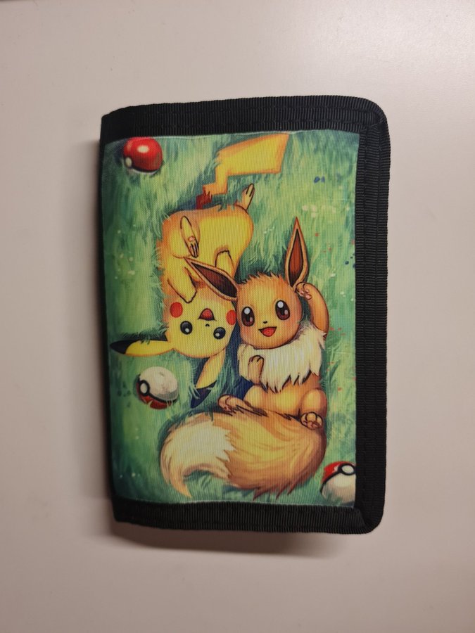 Pokémon Pikachu Eevee plånbok - oanvänd spel anime manga korthållare mynt