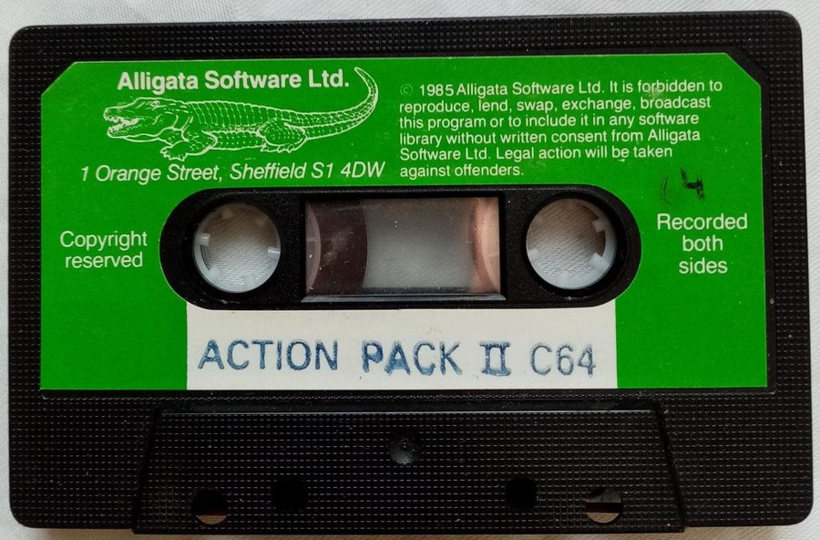 Action Pack II (Alligata) (lös tape) -  Commodore 64/C64 Spel