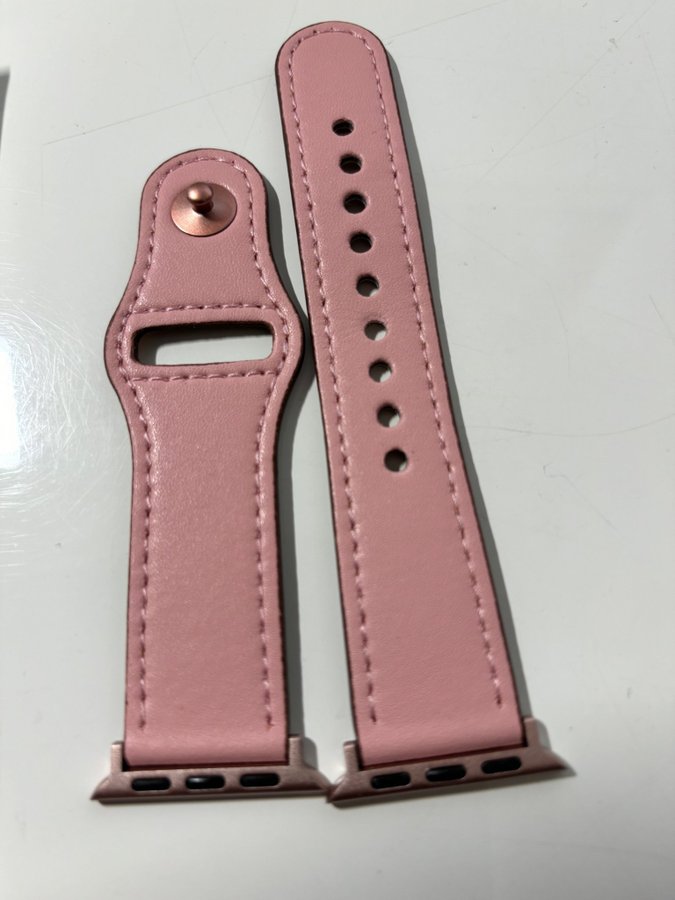 Armband till Iwatch klocka rosa och röd 38-41 2 stycken