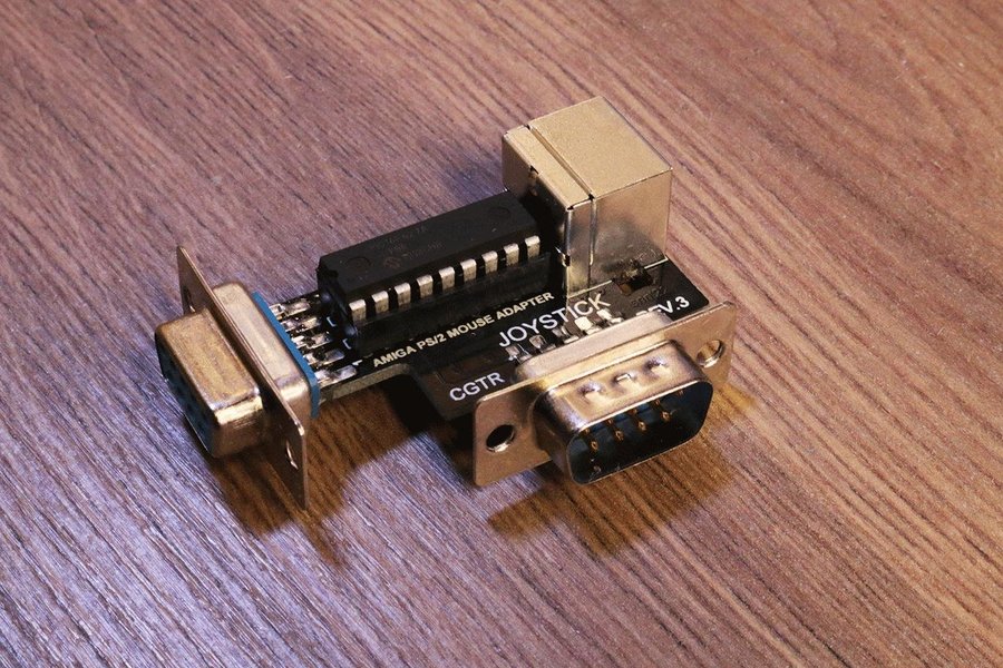 PS/2 Mus till Amiga Adapter / splitter som låter dig använda PS/2 möss på Amiga