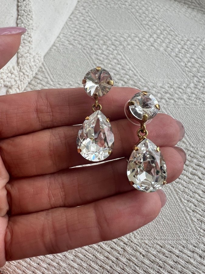 Caroline Svedbom Classic Drop Earrings / Crystal