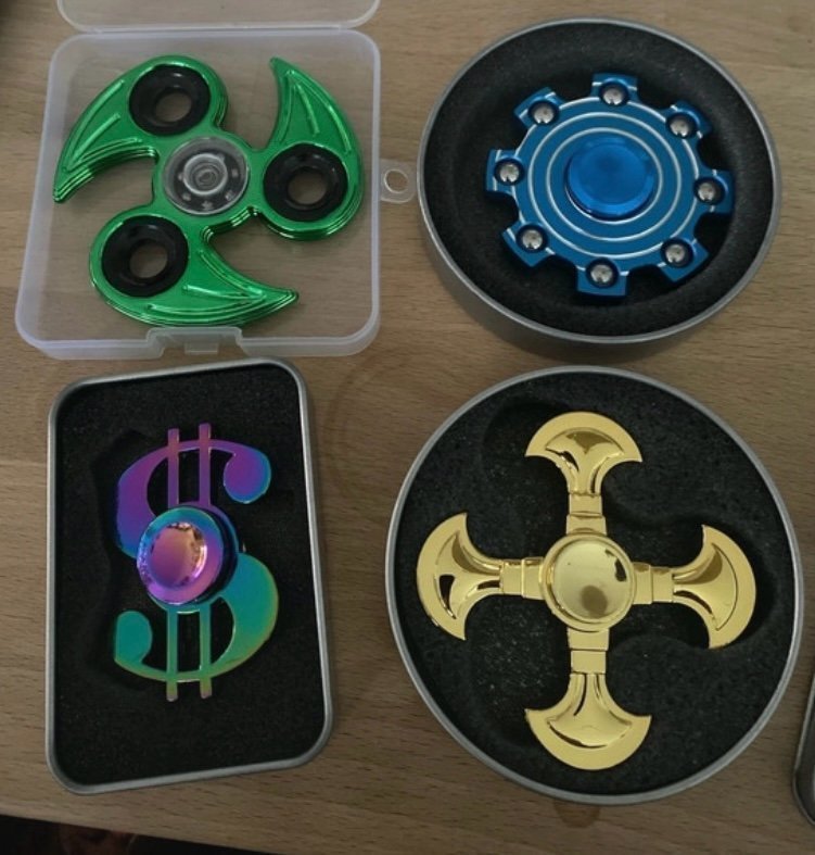 3 fidget spinnere