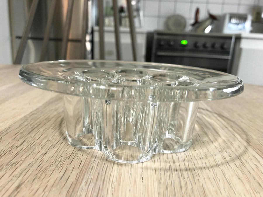 SÄLLSYNT ART DECO IKEBANA DAVIDSONS PREMIER GLAS BLOMHÅLLARE